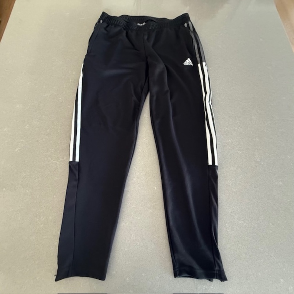 Adidas Tiro 21 Black Track Pants Womens sz Large L Athletic AeroReady Training